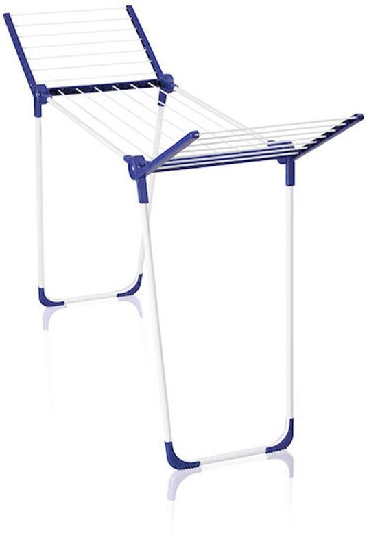 Leifheit Pegasus 120 Solid Compact Bath Laundry Airer Dryer, White/Blue (81720)