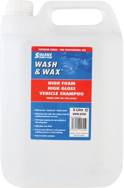 Solent - Cleaning SWW-5000 Wash & Wax 5L