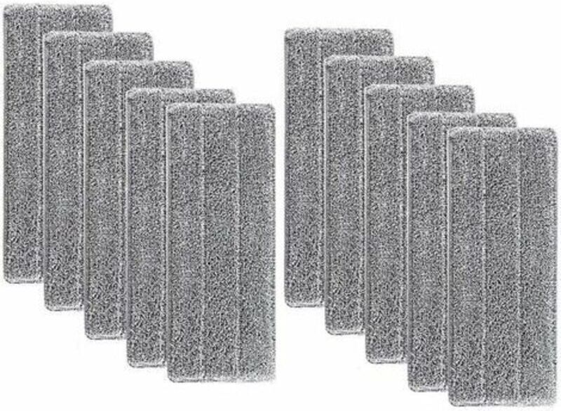 Gotrays - Super Absorbent Mop Head Refills - Washable Microfiber Household Mop Head Cleaning Pad Microfiber Washable Cleaning Mop (10pcs)