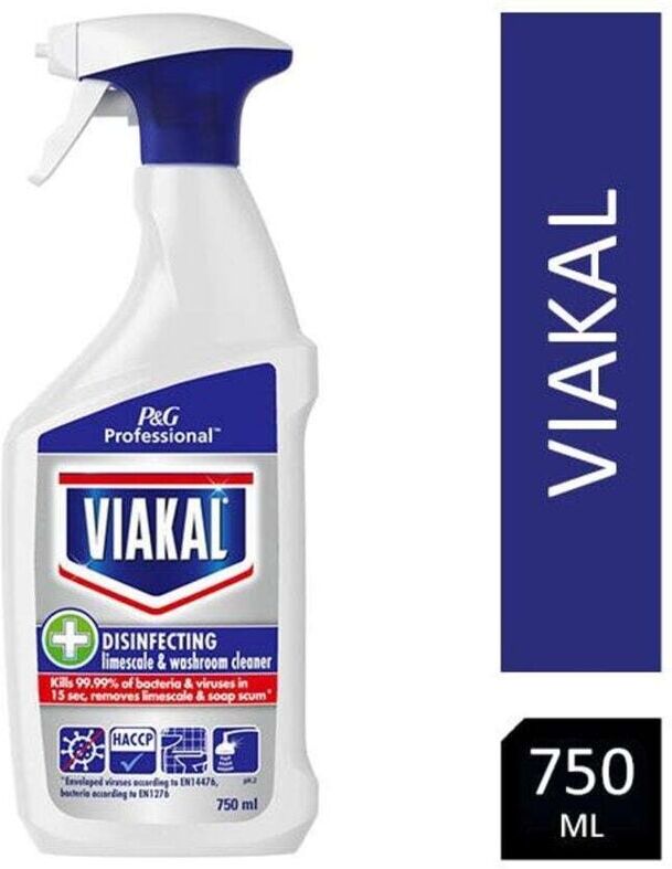 Viakal Disinfecting Limescale & Washroom Cleaner Spray 750ml - Pack (10)
