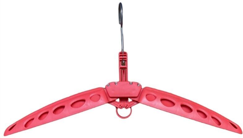 TLILY Wetsuit Hanger Foldable Surfing Suit Hangers Scuba Diving Accessory Folding Vented Hanger,Red