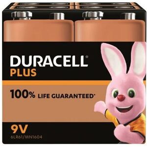 VOW - Duracell Plus 9V Battery Pk4 - DU14230