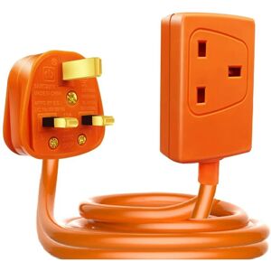 Extrastar - 1 Way Extension Leads with 20M Cable, Orange