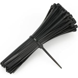 AOUGO 100 Pieces Cable Tie 100x3mm, Nylon Cable Tie, Adjustable Garden Cable Tie Black