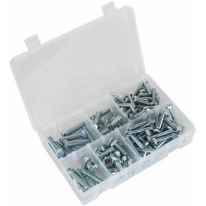 Loops - 144 Pc Setscrew Assortment - 1/4' to 3/8' unf Thread - Partitioned Storage Box