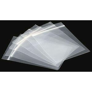 Shatchi - 1000 Zip Seal Bags Clear Plastic Zip Lock Food & Freezer Grip Self Seal 3.5' x 4.5'