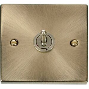 SE HOME Antique Brass Intermediate 10AX Toggle Light Switch