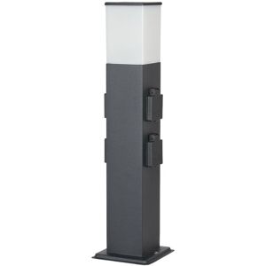 Ayanis (modern) in Black made of Stainless Steel (1 light source, E27) from PRIOS - black, white