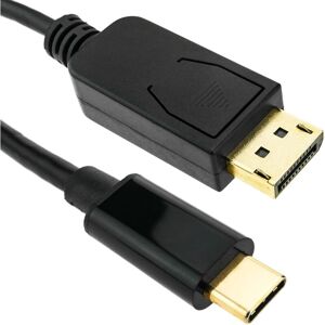 BeMatik - Cable USB 3.1 C male to DisplayPort male Video converter 4K Ultra HD 60Hz C20CH 1.8m