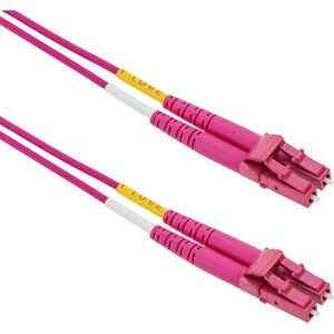 OM4 multimode fiber optic cable mmf duplex 50µm/125µm lc-pc 2m - Bematik