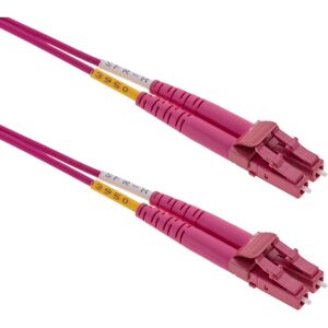 BeMatik - OM4 multimode fiber optic cable MMF duplex 50µm/125µm LC-UPC 3m