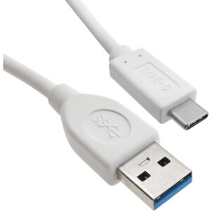 Usb-c 3.0 male to usb-a 3.0 male cable 5 m white color - Bematik