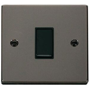 Se Home - Black Nickel 10A 1 Gang 2 Way Light Switch - Black Trim