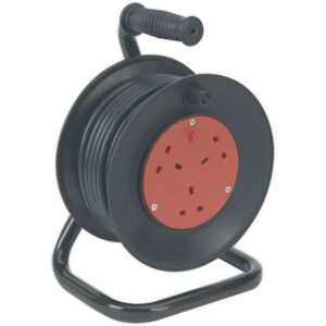 Sealey - BCR153T Cable Reel 15m 4 x 230V Thermal Trip