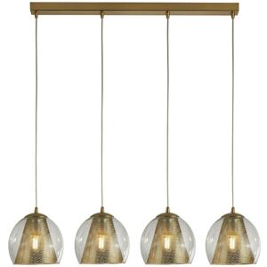 Searchlight - Conio - 4 Light Pendant Bar Mesh Satin Brass, E27