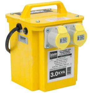 Defender - 3kVA Portable 110 Volt Transformer 2x16 Amp Outlets