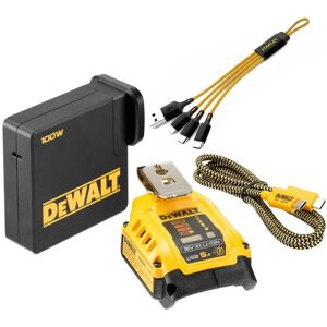 DCB094K 18v usb Port Fast Battery Charger 15Min 240v Powerbank + Cable - Dewalt