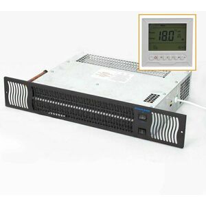 GREENEDHOUSE Under Cupboard Kitchen Plinth Heater with Timer and Room Thermostat (Black, Diamond 900)