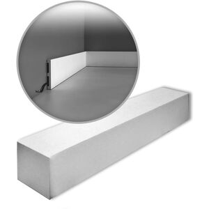 Decor SX163-box axxent square 1 Box 26 pieces Skirtings 52 m - white - Orac