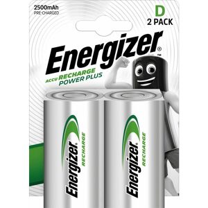 TBC D Cell Rechargeable Power Plus Batteries RD2500 mAh Pack of 2 ENGRCD2500