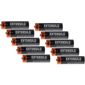 Extensilo - 10x aa Mignon Battery - with Micro usb Connector, (920mAh, 1.5 v, Li-ion)