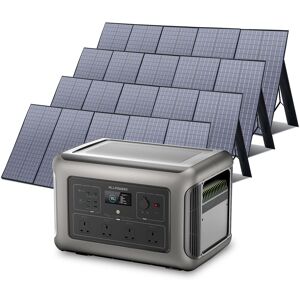 Allpowers - Home Battery Power Station LiFePO4 3168 Wh, Voice Control With 4Pcs 400W Solar Panel For Home Backup Outdoor R3500