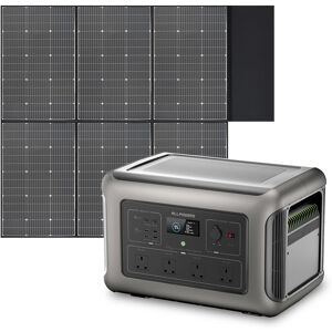 Allpowers - Home Battery Power Station LiFePO4 3168 Wh, Voice Control With 600W Solar Panel For Home Backup Outdoor R3500