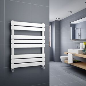 Warmehaus - White Flat Panel Heated Towel Rail 800x600mm