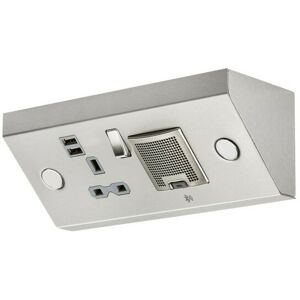 Knightsbridge - 13A 1G Mounting Switched Socket with Dual usb Charger (2.4A) and 3W rms Bluetooth Speaker