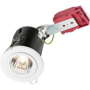 Knightsbridge - Fixed GU10 ic Fire-Rated Downlight in White, 230V 50W