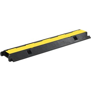 Berkfield Home - Mayfair Cable Protector Ramps 2 pcs 1 Channel Rubber 100 cm
