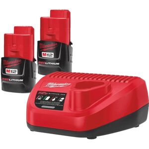 Milwaukee - M12NRG-152 2 x M12B15 1.5Ah Lithium-Ion Battery and C12C Charger