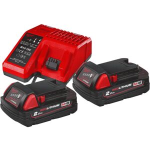 Milwaukee - M18NRG-202 2 x M18B2 Batteries and M12-18C Charger 4933459213