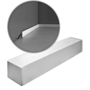 Orac - Decor SX162-box-10 axxent square 1 Box 10 pieces Skirtings 20 m - white