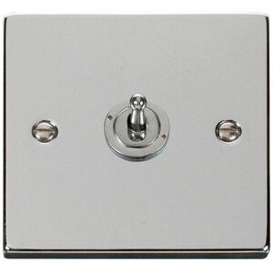 Se Home - Polished Chrome Intermediate 10AX Toggle Light Switch