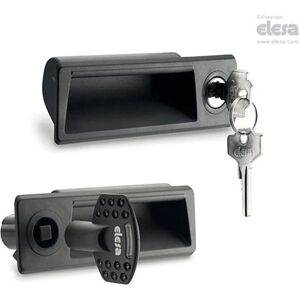 Elesa - pr-ch Flush pull handles with lever latch with lock snap-in assemly techno