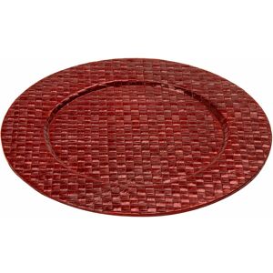 Premier Housewares - Pandanus Red Charger Plate