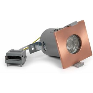 Se Home - Rose Gold GU10 Square Fire Rated Downlight - IP65