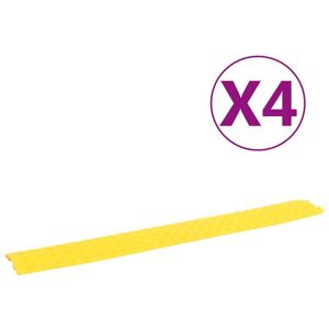 Berkfield Home - Royalton Cable Protector Ramps 4 pcs 100 cm Yellow