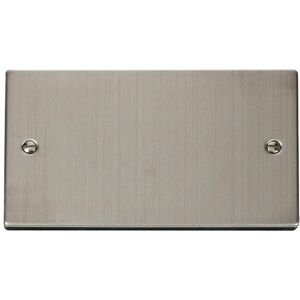 Se Home - Stainless Steel 2 Gang Blank Plate