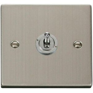 Se Home - Stainless Steel Intermediate 10AX Toggle Light Switch