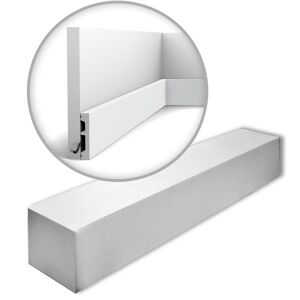 Decor SX157-RAL9003-box axxent square 1 Box 39 pieces Skirtings already painted 78 m - white - Orac