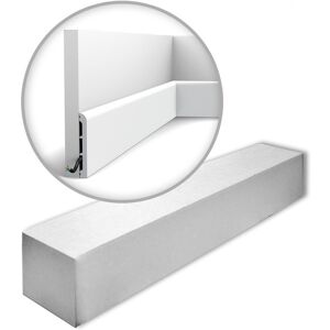 Decor SX184-RAL9003-box axxent cascade 1 Box 20 pieces Skirtings already painted 40 m - white - Orac