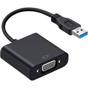 LANGRAY Usb 3.0 to vga Adapter, usb to vga Multi-Display Video Adapter Converter, External Video Graphics Card, Multi-Screen Display, Compatible with Windows