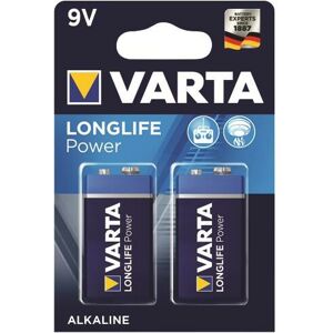 VOW Varta Longlife Power 9V Battery Pk2 - VR55990