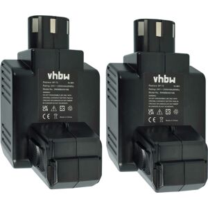 Vhbw - 2x Battery Replacement for Hilti BP40, 331530 for Power Tools (2500 mAh, NiMH, 24 v)