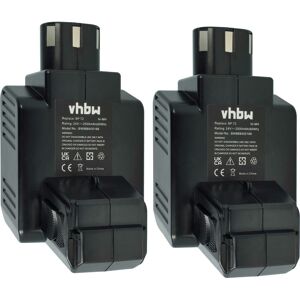 Vhbw - 2x Battery Replacement for Hilti BP60 for Electric Power Tools (2500 mAh, NiMH, 24 v)