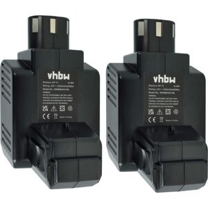 Vhbw - 2x Battery Replacement for Hilti BP72 for Electric Power Tools (2500 mAh, NiMH, 24 v)