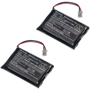 2x Replacement Battery compatible with Sony Wireless Controller, Dualshock 4 Controller V1 CUH-ZCT1 Games Console (1000 mAh, 3.7 v, Li-ion) - Vhbw