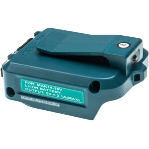 Battery Adapter compatible with Makita 194065-3, 194066-1, 194558-0 Tool/Battery - For 14.4 v - 18 v / 2 a Li-ion Batteries - Vhbw